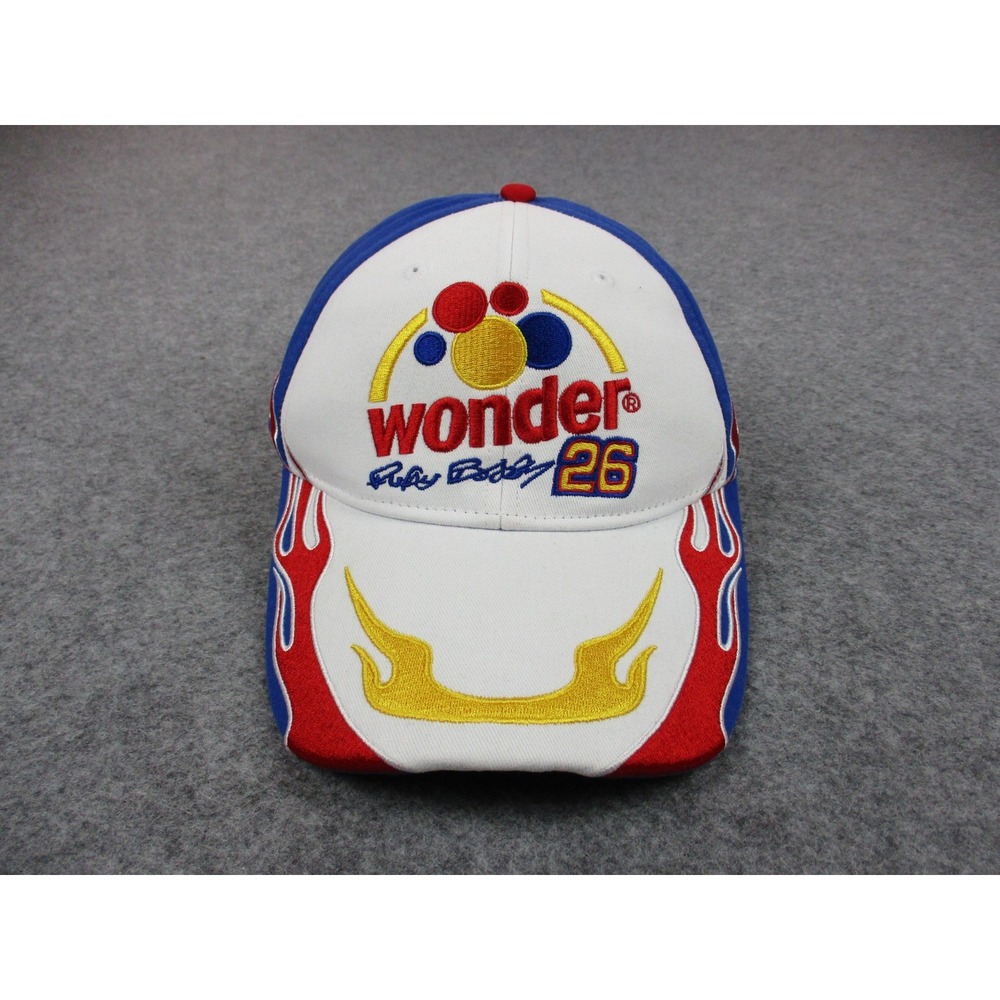 Talladega Nights Hat Cap Strap Back White Red Wonder Bread Ricky Bobby Racing